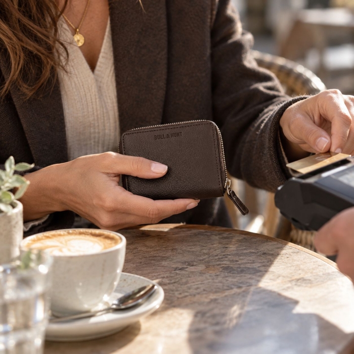 Preview: MIDI ZIP WALLET ESPRESSO